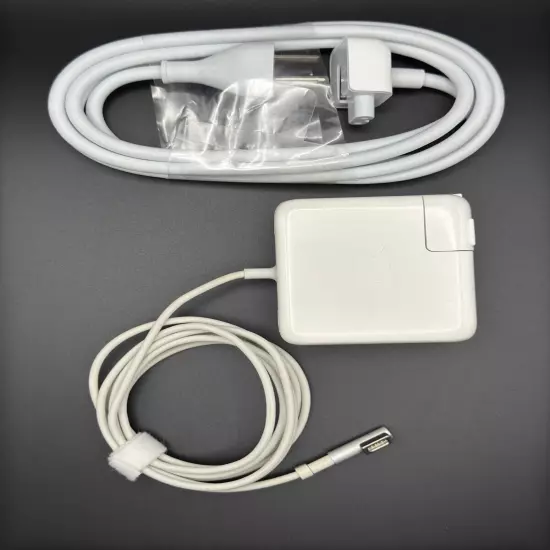 Apple 60w Magsafe 1 L-Tip Power Adapter + NEW Extension Cable