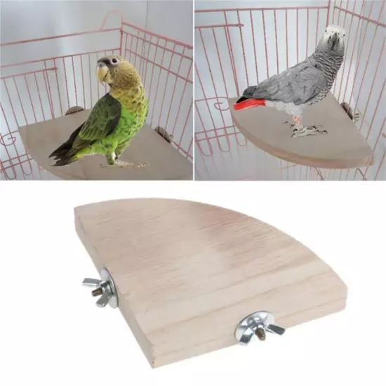 Bird Perch Stand Platform Toy, Natural Wood Parrot Perch Play Exercis X7S3