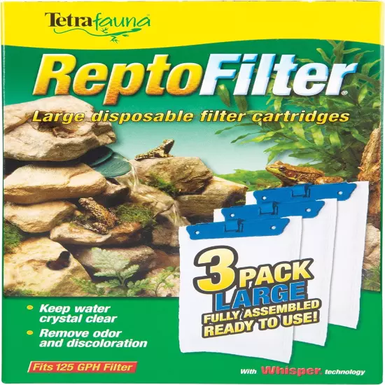 TetraFauna ReptoFilter Cartridges and ReptoGuard Turtle Health Conditioner