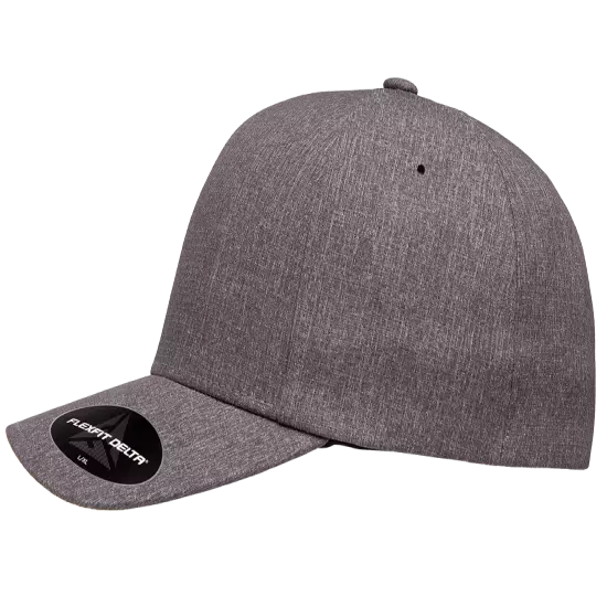 Flexfit Delta 180 Seamless Carbon Cap Fitted Baseball Hat Performance Blank