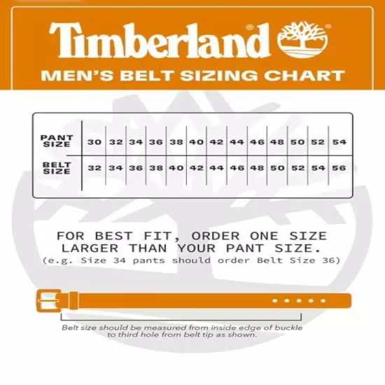 TIMBERLAND MENS GENUINE LEATHER BELT BRASS BUCKLE size 36 NEW W/TAG