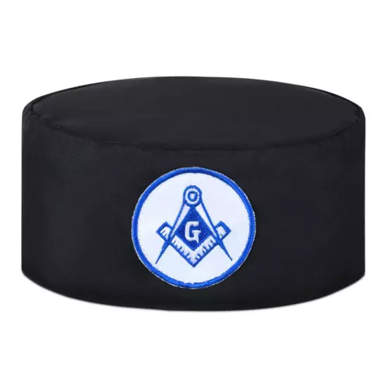 Master Mason Blue Lodge Crown Cap - White & Blue Emblem