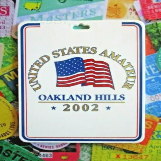 vtg - Golf Bag Tag - 2002 U.S. AMATEUR CHAMPIONSHIP - Oakland Hills CC - USGA