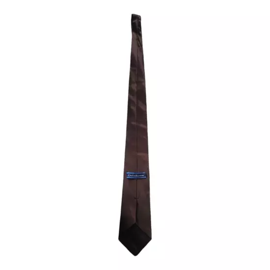 Croft & Barrow Men's Neck Tie 100% Silk 57" L 3.75" W Brown