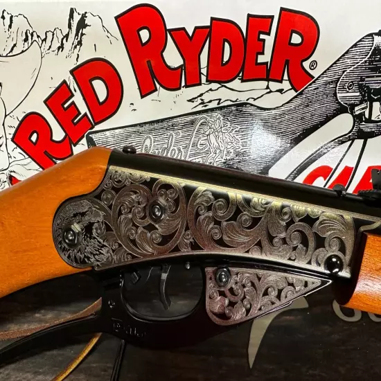 Personalized Daisy 1938 Red Ryder BB Air Rifle- Laser Engraved Scrolls and Eagle