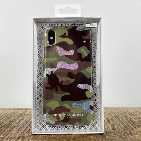 Simply Southern Turtle Sparkle Camo Phone Case for iPhone XS Max New in Package