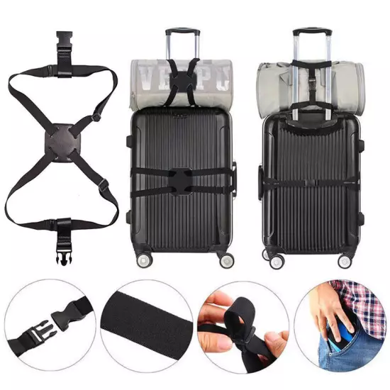 Travel Luggage Strap Suitcase Belts Elastic Telescopic Travel Bag Belt Suitca ❀