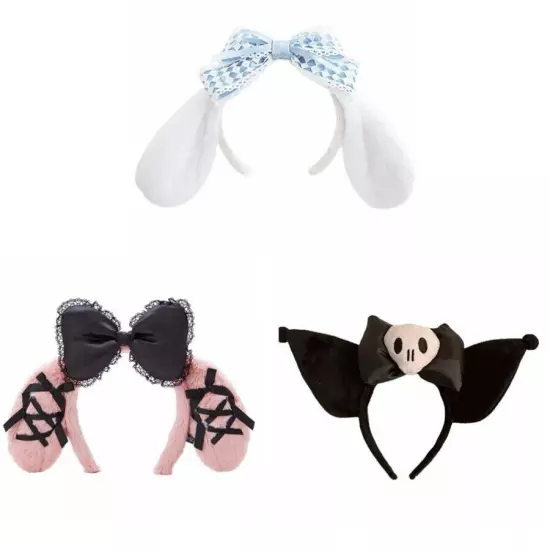 Women Girl's Kuromi My Melody Cinnamoroll Bow Headband Hair Band Party Cosplay