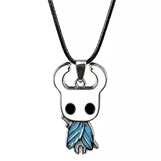 Hollow Knight Game Characters Pendant Keychain Necklace Metal Keyring Xmas Gift