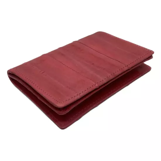 Genuine Eel Skin Leather Business Card ID Wallet Credit Card Case