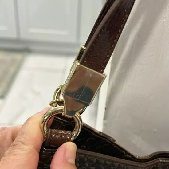 Brahmin Marianna Dorati Large Leather Tote Satchel In Patina Dorati