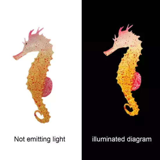 Simulation Luminous Seahorse Fish Tank Decoration Fish Tank Ornament Decoration.