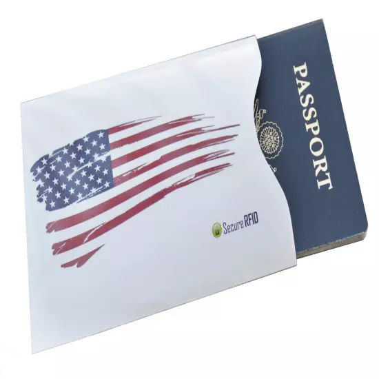 High Quality RFID Blocking Creditcard Passport Sleeves American USA Flag