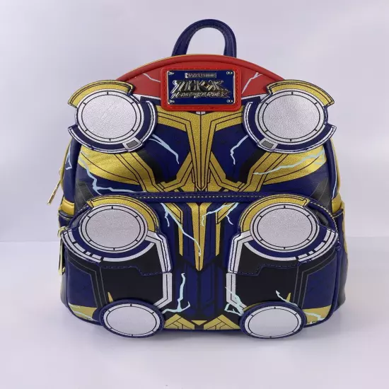 Loungefly Marvel Thor L&T Cosplay Mini Backpack & Wallet Set GITD NWT