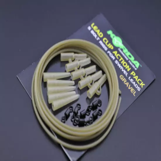 Korda Fishing Lead Clip Action Pack - Inc Clips, Swivels, Tail Rubbers & Tubing