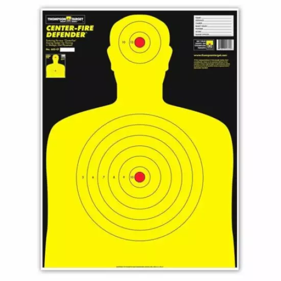 Silhouette Target Combo Pack - Ultra Bright & Splatter (100 Targets)