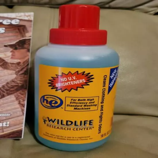 WILDLIFE HUNTING SCENT KILLER CLOTHING WASH 18FLOZ & SCENT FREE SECRET BOOK...