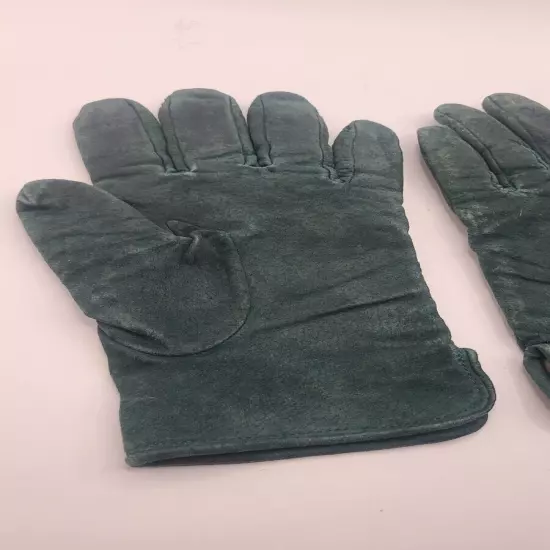 Wilsons Adventure Bound Suede Leather Gloves Green Womans Med Winter Gloves