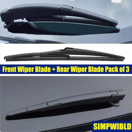 3 Factory Wiper Blades Replacement for 2016-2021 Toyota CHR Original Equipment 