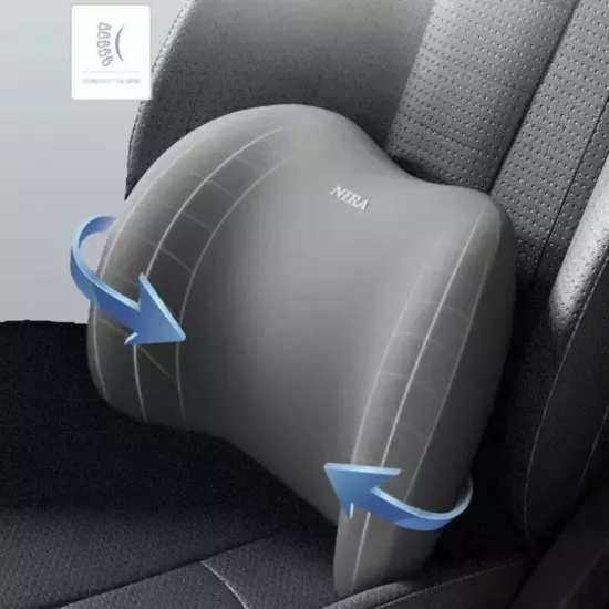 Car Headrest Neck Pillow Waist Cushion Seat Backrest Car Lumbar Waist Support