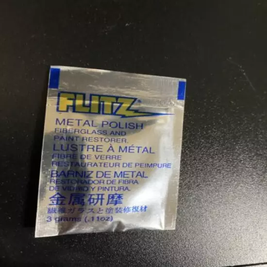 FLITZ POLISH FOR METAL PLASTIC AND FIBERGLASS .11 OZ PACKET(20)