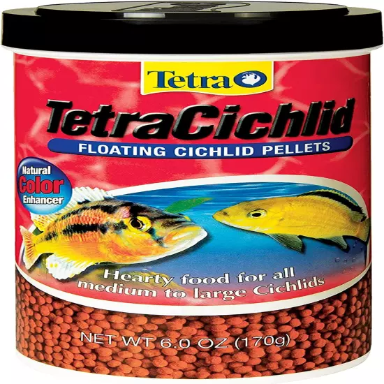 cichlid Fish Floating Cichlid Pellets 6 Ounces, Nutritionally Balanced Diet