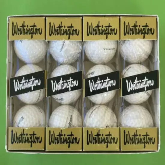 12 Vintage Tommy Armour Championship Worthington Golf Balls 1964 Unused