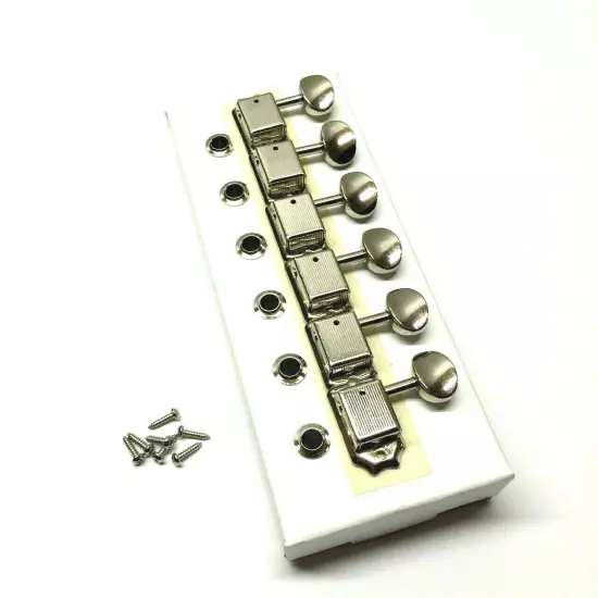 Genuine Fender Nickel Vintage Tuners for Strat/Tele/Jaguar Guitar 004-7912-049