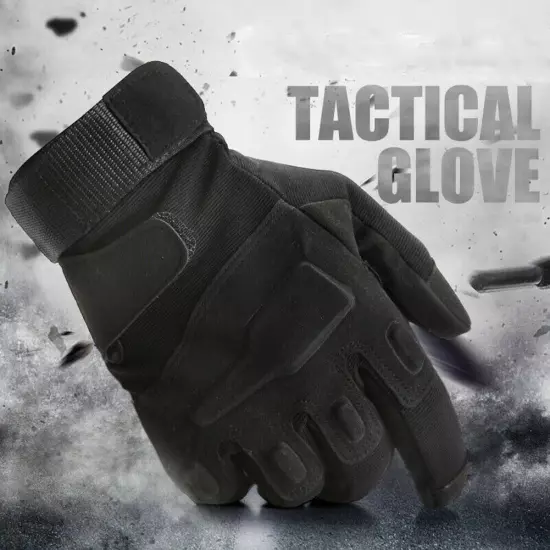 Men's Tactical Full Finger Gloves Non-Slip Outdoor Cycling Hunting Bike Gloves