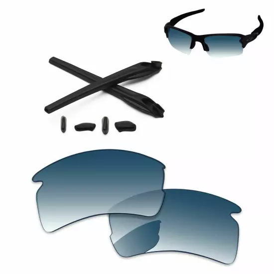 Lensology Polarized Replacement Lenses & Kit For-Oakley Flak 2.0 XL OO9188 - Opt