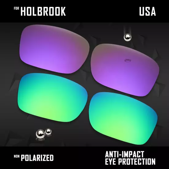 Anti Scratch Polarized Replacement Lenses for-Oakley Holbrook OO9102 Options