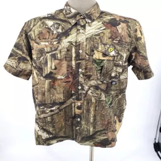 Scentblocker Real Tree Mens Button Down Shirt XL Recon Lifestyle Rip Stop