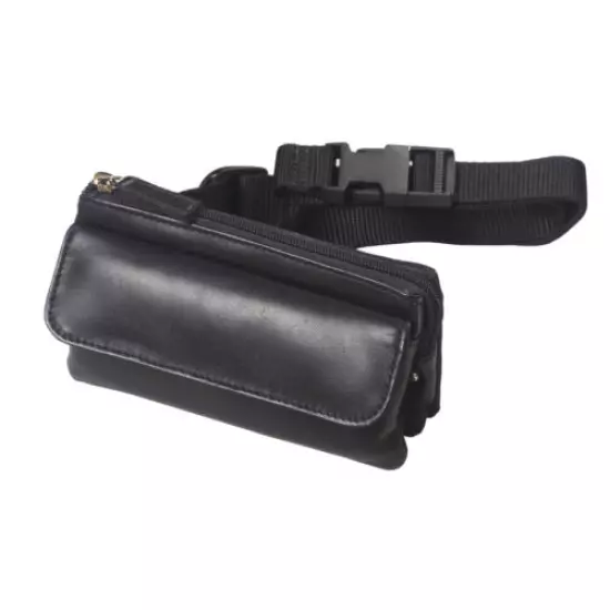 COWHIDE NAPA LEATHER/MICROFIBER MINI-FANNY PACK - Fast Free Shipping