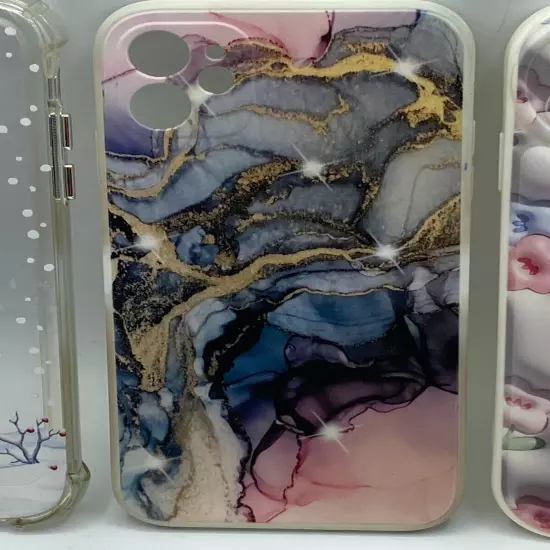 6 iPhone 11 Covers and 2 Decor Beaded Charm Key Chains