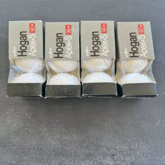 Hogan Apex S 90+ Compression Golf Balls 4 Boxes Of 3