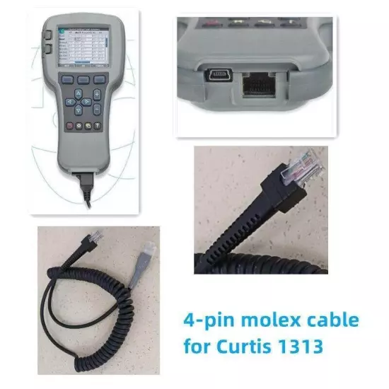 4Pin Molex Cable for Curtis 1313 1313-4331 1313K-4331 Handheld Programmer