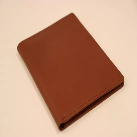 ROYCE LEATHER PASSPORT WALLET Tan Brown RFID Blocking NWT MSRP $125