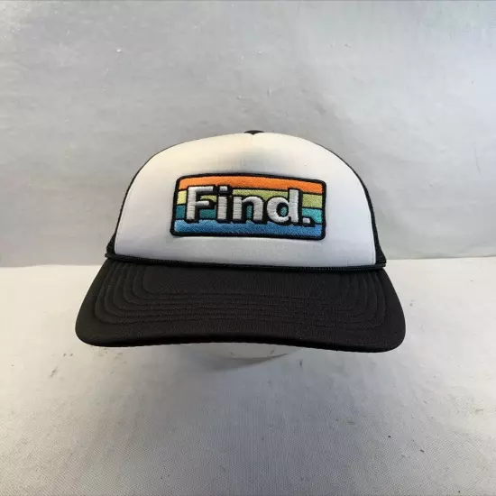 Find Rainbow Baseball Hat Black/white LGBTQ adjustable snapback