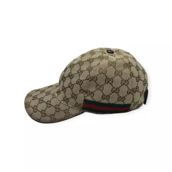 Gucci Original GG Canvas Baseball Hat with Web - Natural