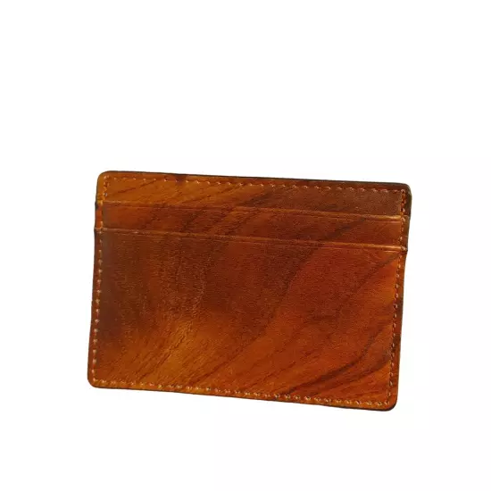 Nordstrom Navy and Woodgrain Print Wallet New Credit card Holder Wallet