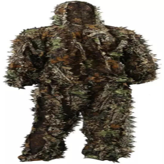 Zicac Outdoor Camo Ghillie Suit 3D Leafy Camouflage Clothing Jungle Woodland Hun