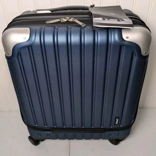 Level8 Grace Expandable Carry-On 20 Inch Blue Hardside Suitcase Spinner Luggage