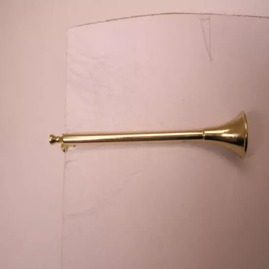 Fanfare Trumpet Vintage Tie Bar Clip bugle tuba wind instrument marching music