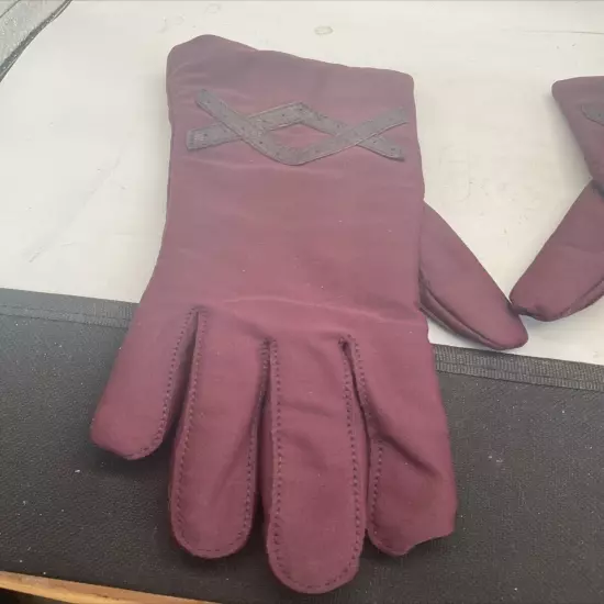 Fownes - Vtg Driving Gloves - Maroon - Acrylic Lining - Ladies One Size