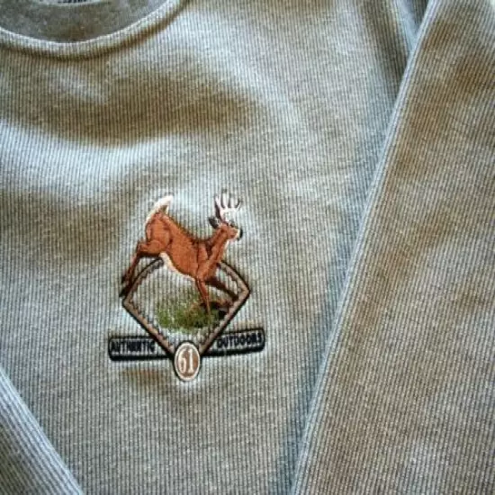 Mens Sweatshirt~Blue Trading Co~Cabelas Est 61 Authentic Outdoor~Deer Logo~SZ L