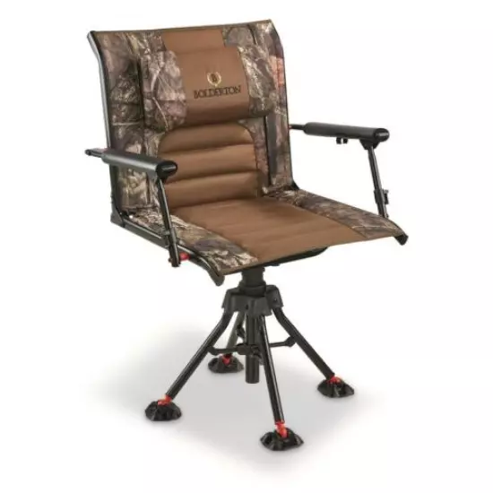 Portable 360 Comfort Swivel Hunting Chair with Armrests Fishing Outdoors Camping