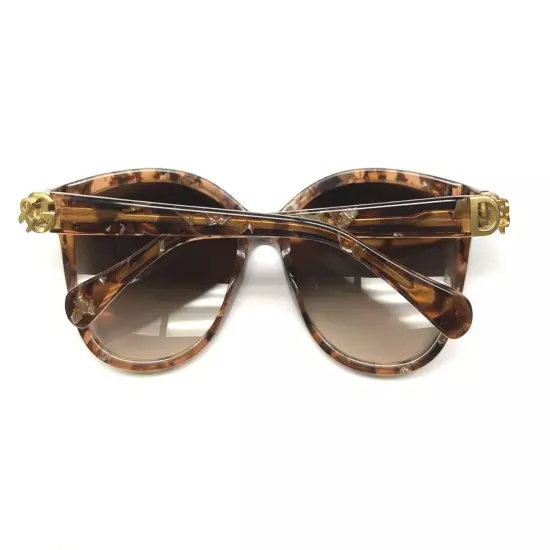 Dolce Gabbana D&G 4162P 2550/13 Sunglasses Marble Brown w/ Gold Logo