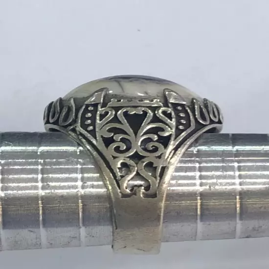 Men Ring Silver Sterling 925 Agate,Aqeeq,Yemenخاتم عقيق سليماني عين صياغه ايراني