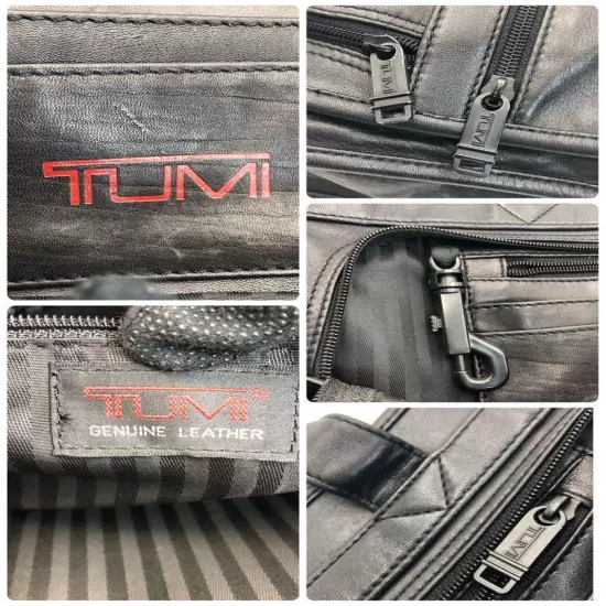 Tumi Business Bag All Leather Black 2Way