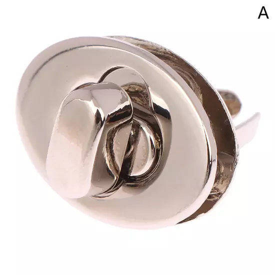 Metal Oval Twist Lock Clasp Turn Lock For DIY Handbag Purse Luggage Hardware